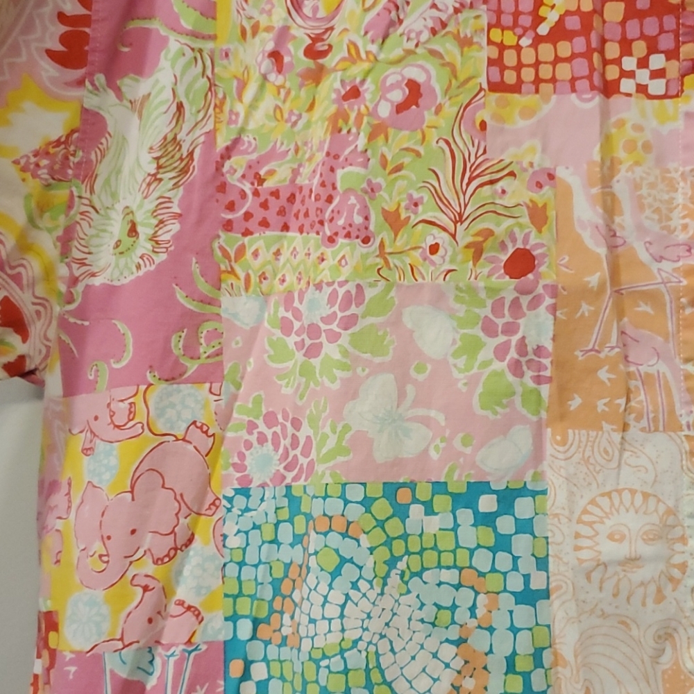 Key West Large Patch Print Button Down Top - image 4